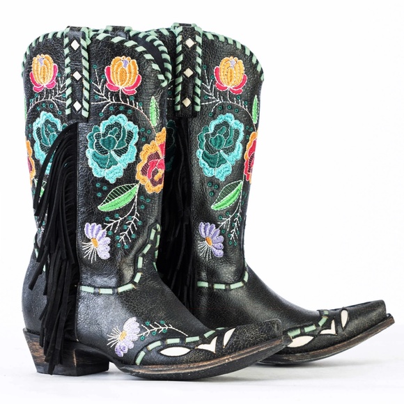 ‼️SOLD‼️DOUBLE D RANCH LILLIE WEST COWGIRL  BOOT SIZE 9.5 - Picture 1 of 6